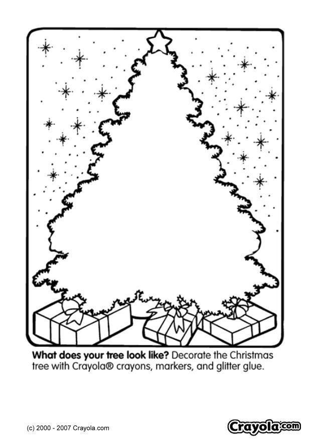 Dibujo para colorear Arbol de navidad